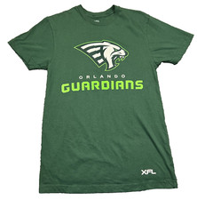 XFL Orlando Guardians Big Logo T Shirt Adult Small Green Football Tee