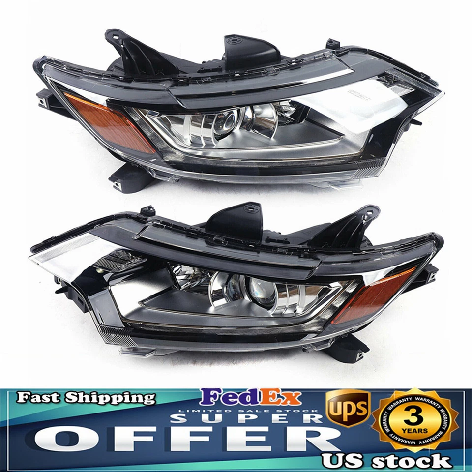 For 2016-2020 Mitsubishi Outlander Driver&Passenger Side LED Headlights Halogen - Image 2 of 4
