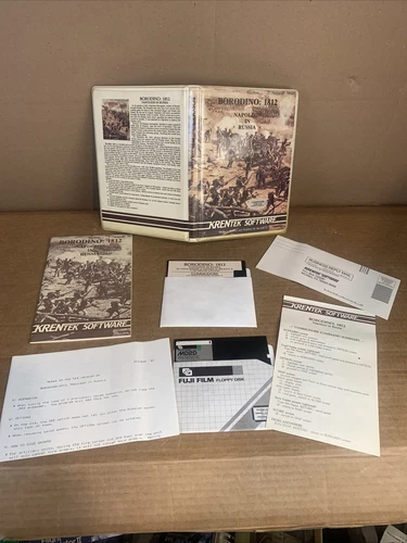 Krentek Software Borodino 1812 Napoleon in Russia Commodore 64 Big Box War Game