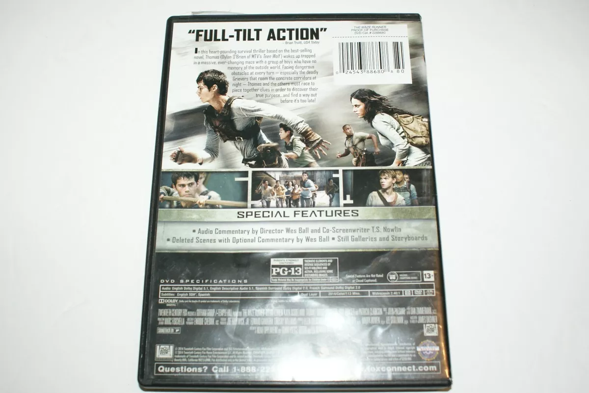  Maze Runner Trilogy (DVD) : Dylan O'Brien, Kaya