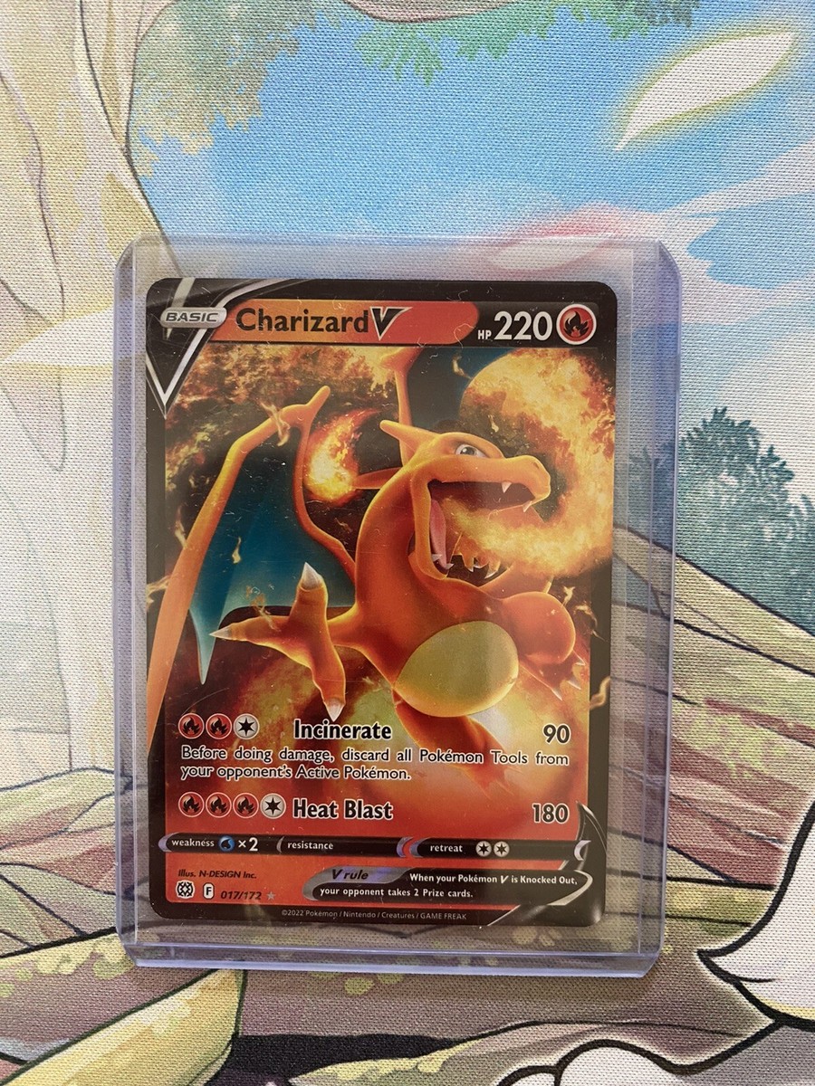 pokemon tcg brilliant stars single cards 017 172 charizard v 2022 Pokemon Charizard V 017/172 Brilliant Stars main image 1