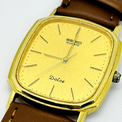 SEIKO セイコー DOLCE ドルチェ 6030-5200 1403 Seiko Dolce 6030-5200 SGP Gold Flake Dial