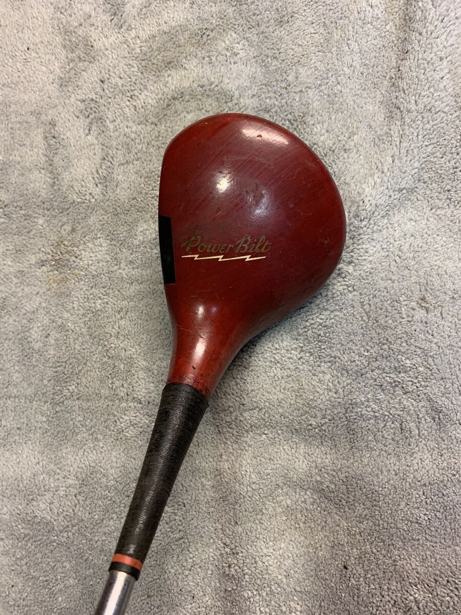 Vintage Power Bilt Persimmon HB Driver Golf Club Reg. No Vintage Power Bilt Persimmon HB Driver Golf Club Reg. No