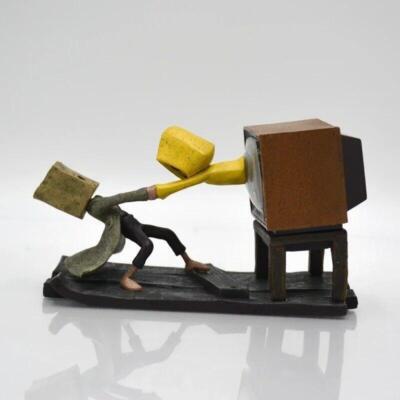 Little Nightmares 2 Anime Figurine Six Figure Mono Action Figure Hot Game Toys