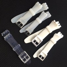17/19/20mm Soft Silicone Watchband Strap For Swatch Skin Series Watch Band Tool
