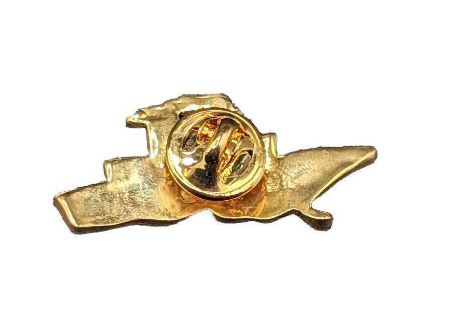 Red White Blue Rhinestone Gold Tone Cruise Ship Boat Travel Vacation Pin Foto 2 de 4