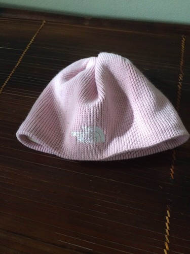 WOMENS THE NORTH FACE PINK BEANIE HAT 