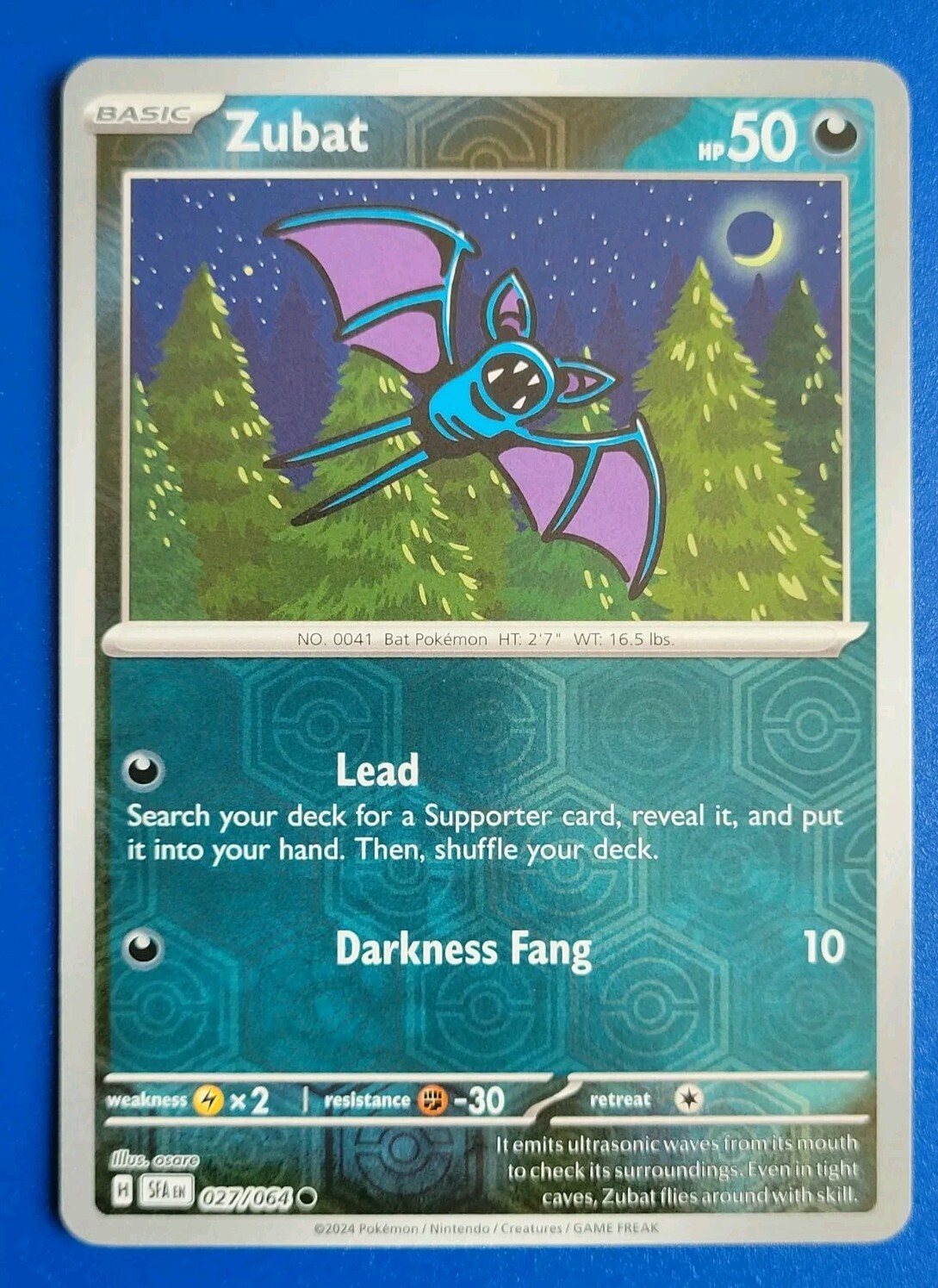 Pokémon TCG Shrouded Fable: Zubat (027/064) - RH Common - Near Mint
