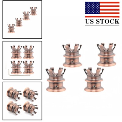 4pcs Bronze CNC Crown Head Bolt Topper Cap Engine Covers Trim For Harley Touring