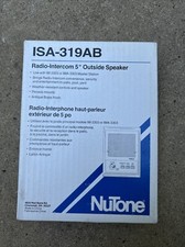 NIB Nutone ISA-319 Outdoor Patio Intercom Speaker IM3303 IMA3303 IM-3003 IS-319