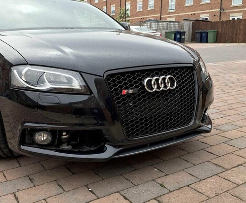 Logo Audi S3 Avant - Emblème Calandre Noir Brillant Pour Audi A3/S3 - Styling Auto