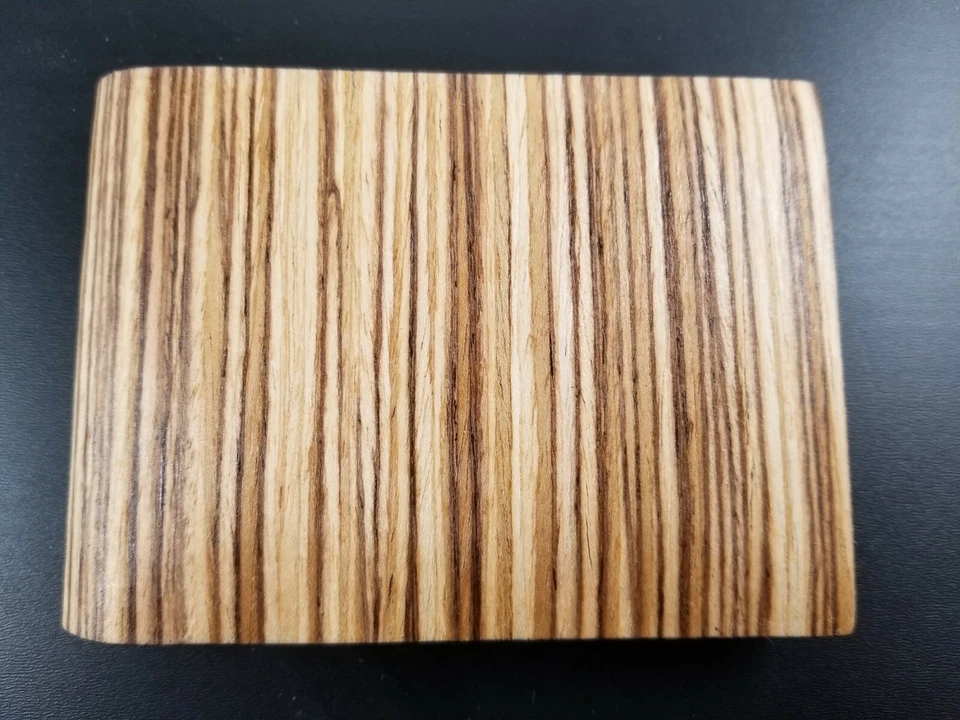 ZEBRA WOOD Wallet bi-Fold Men Bill fold Slim ERGO UNIQUE HIPSTER NEW Authentic - Image 4 of 4