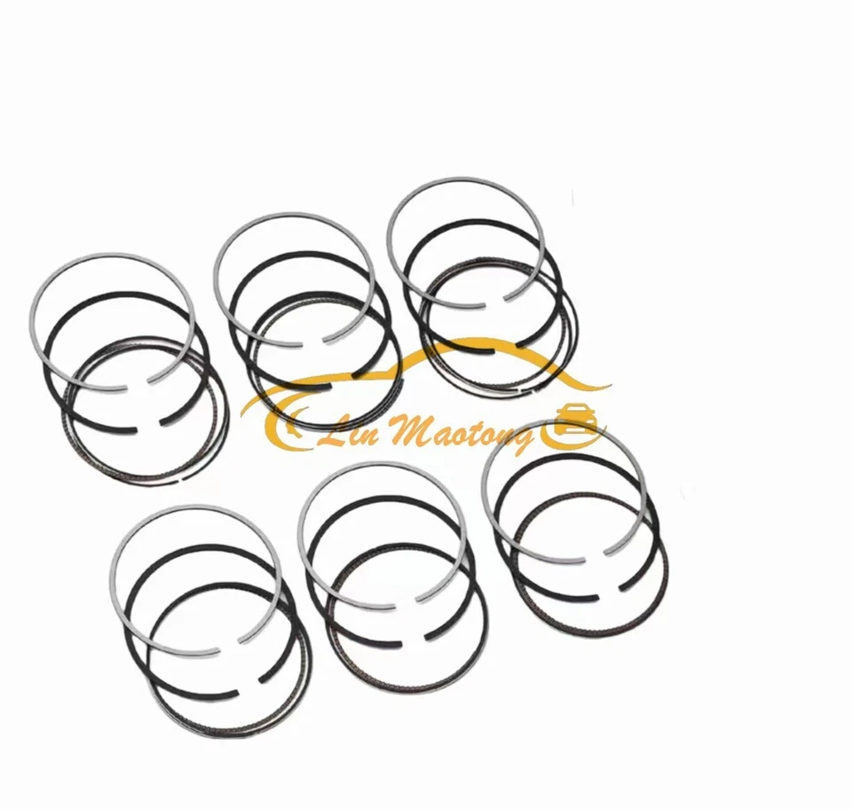 STD 6x Piston Rings Set Mahle For Porsche Cayman Boxster 986 987 M96 M97 2.5 2.7 - Image 2 of 4