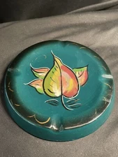 Vintage Enchanto California 8.5” Ceramic Ashtray 