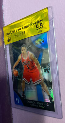 Derrick Rose 2007 Topps Finest 2008-09 Rookie Blue Refractor /199 