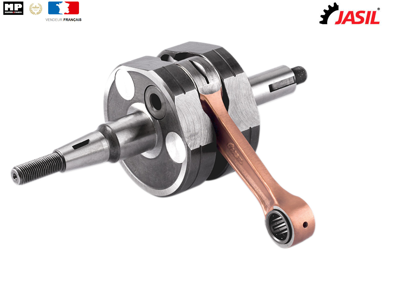 Embiellage complet Vilebrequin Jasil pour moto Yamaha DTR 125 2T 1998-2005