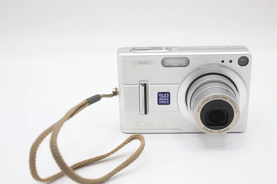 Casio Exilim Zoom EX-Z55 5.0MP CCD Digital Camera, Silver, English Menu *JP - Image 2 of 4