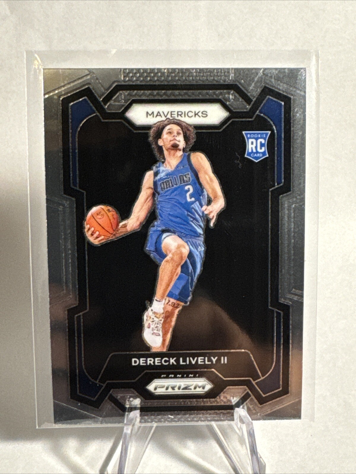 2023-24 Panini Prizm Dereck Lively II RC Rookie Silver Prizm #163 Mavericks
