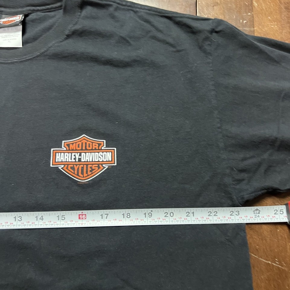 VTG Harley Davidson Mens XL Black TShirt Thunder Creek Chattanooga