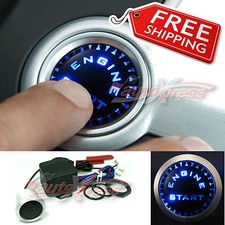 Push Start Button Kit Ignition Engine Starter Universal - Luminous Blue Leds Push Start Button Kit Ignition Engine Starter Universal - Luminous Blue Leds