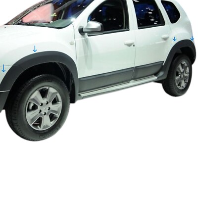 Kotflügelverbreiterung für Dacia Duster 2010-2017 Radlaufschutz 8x Radläufe ABS