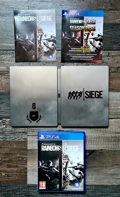 Tom Clancy's Rainbow Six Siege Limited Collectors Edition Steelbook PS4 #0507