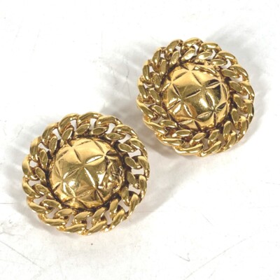 CHANEL vintage Round Chain CC CC Mark Matelasse Accessories