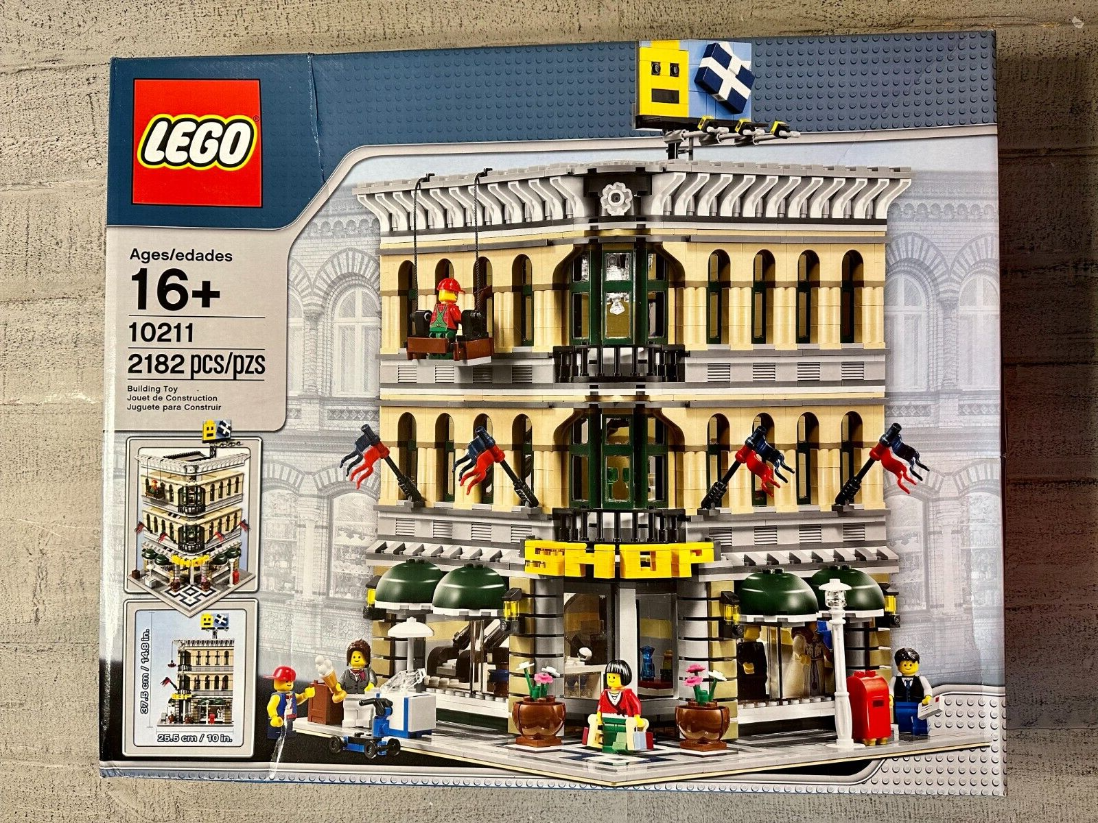 IVE FINALLY GOTTEN IT! LEGO 10211 GRAND EMPORIUM! I've wanted this for  years, and just today have gotten it. I've put it next to my petshop for a  photo. : r/lego