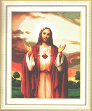 DIY Printed Needlework Sets Cross Stitch Kits Embroidery Kits, Jesus