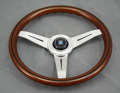 Nardi Classic Wood Steering Wheel Polished Spokes - 340mm - Part