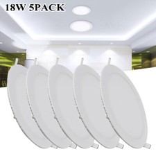 5Pack 8Inch LED Ceiling Lights Ultra-Thin Recessed Retrofits Kit 6000K Daylight