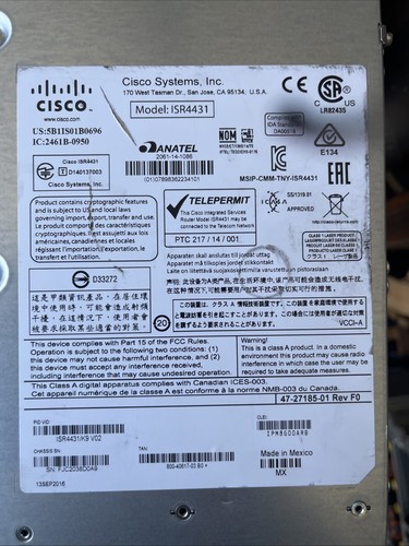 Cisco ISR4431-SEC/K9 4431 Series Security Bundle - Picture 4 of 5