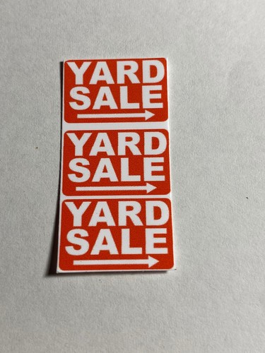1/10 scale Miniature Yard Sale Sign decals for your 1/10 Scale Diorama - Picture 2 of 2