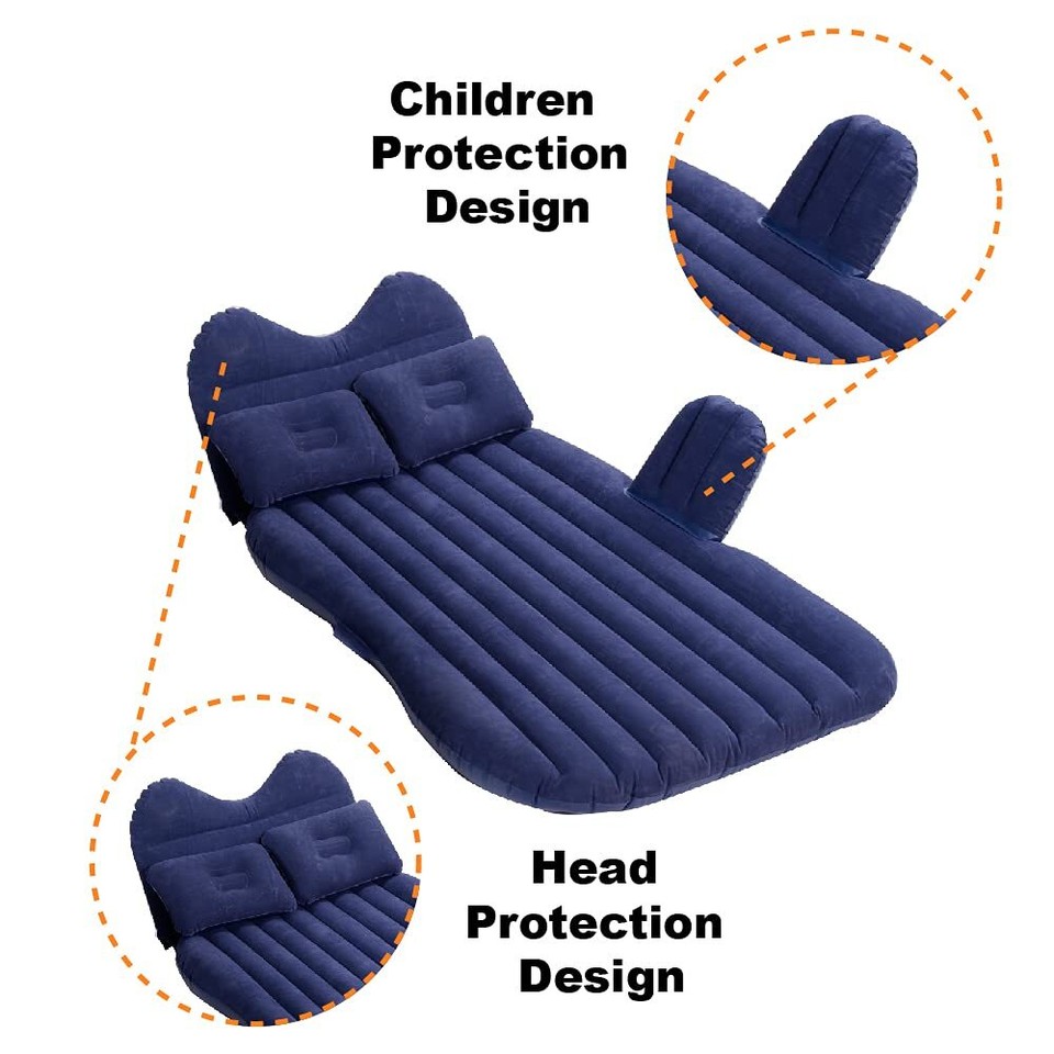 Car Air Mattress, Inflatable Car Mattress for Back Seat, Car Bed with