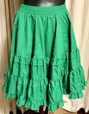 Green Partners Please By Malco Modes Full Swing Petticoat Skirt 137P Vintage