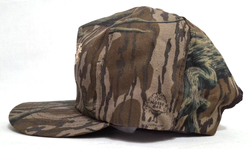Vintage 1980's Winchester Ammunition Snapback Truckers Hat Mossy Oak Camouflage - Image 4 of 4