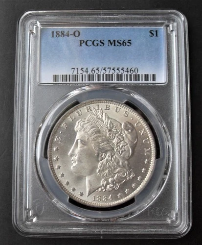 1884-O Morgan Silver Dollar PCGS MS65