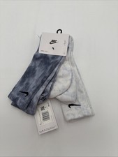 Nike Everyday Plus Cushioned Tie-Dye Crew Socks - 2 Pk Men's 12-15 NWT MSRP 22