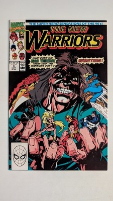 The New Warriors #3 Comic Book Night Thrasher Nova Marvel Comics 1990