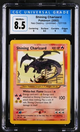 Shining Charizard 107/105 Neo Destiny Holo CGC 8.5 Ebay Authenticated