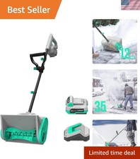 Efficient 20V Cordless Snow Shovel - 12-Inch Clearing Width, Eco-Friendly Design