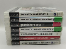 Lot 7 Jeux PS3 Kingdom Hearts 1.5 & 2.5 / One Piece / GTA IV / Dynasty Warriors