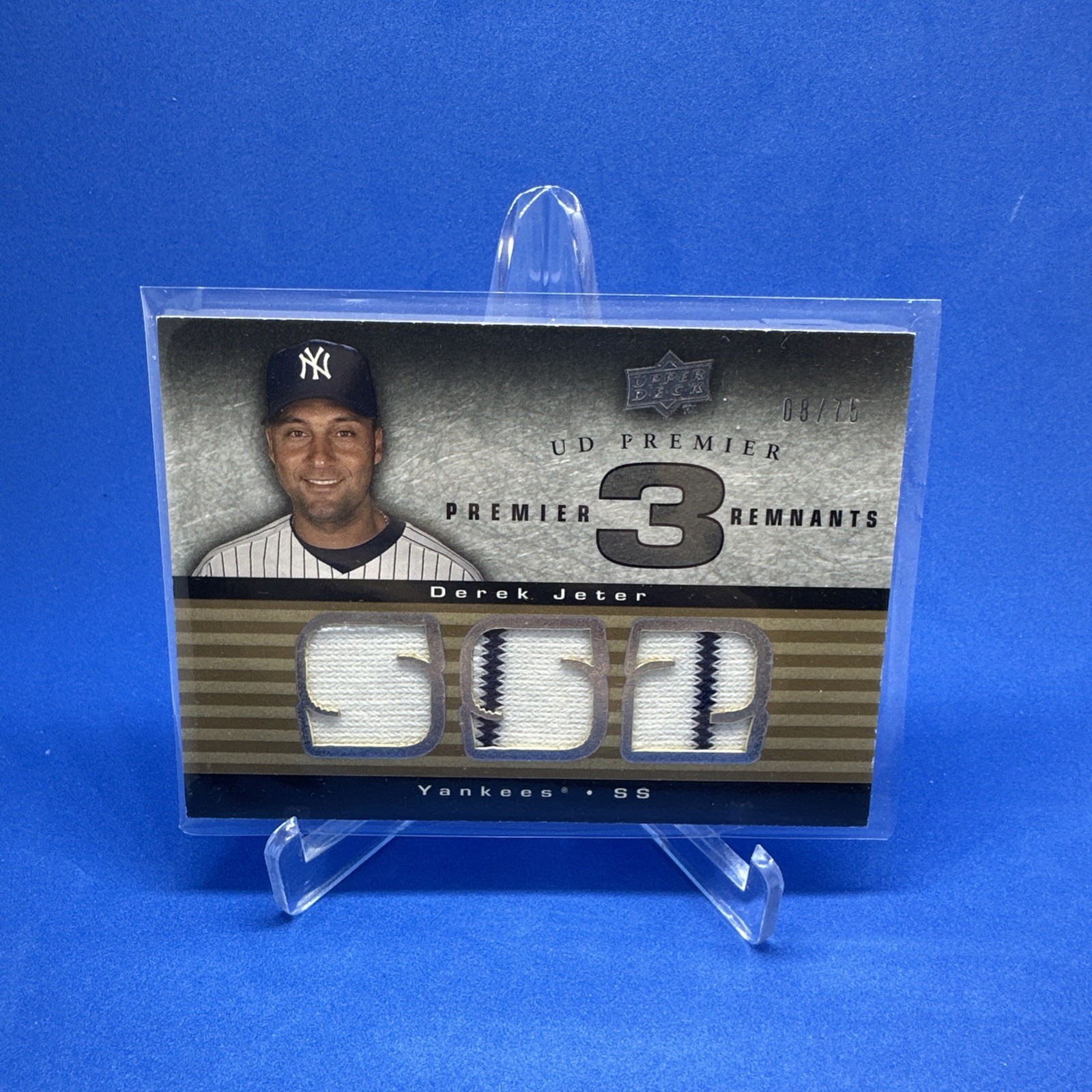 2008 UD Premier Premier Remnants 3 SS2 Derek Jeter  08/75