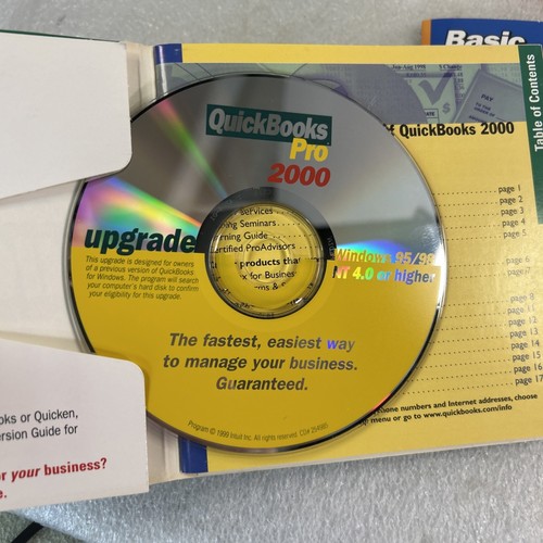 Intuit QUICKBOOKS 2002 Basic Financial Small Business Software With Key Read - Afbeelding 6 van 10