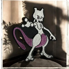 MewTwo Embroidery Patch 4.36" X 3.57"