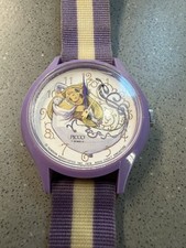 WORKS Vintage Miss Piggy Muppets Watch 7 Jewels 34mm  Purple 1979 Henson Picco