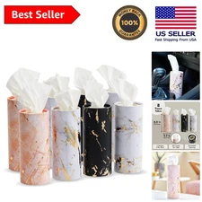 Compact 8-Pack of Marble Tissues - Perfect Fit for Any Standard Cup Holder