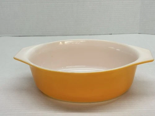 Vintage Pyrex 043 1.5 Qt. Oval Orange Casserole Dish