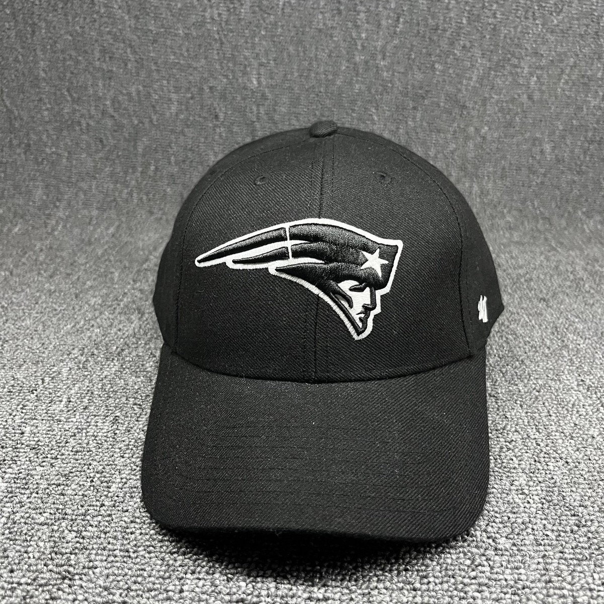 New England Patriots '47 MVP Adjustable Hat Black White Strapback Cap New