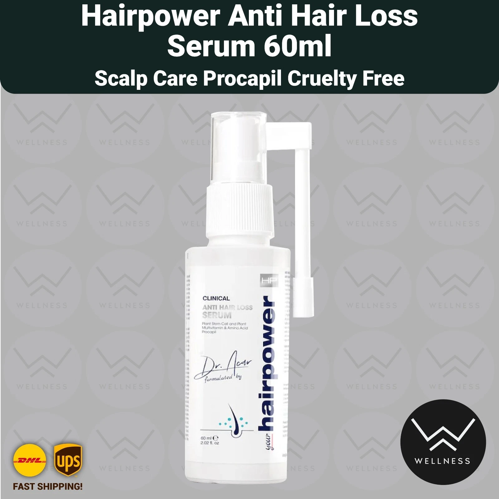 Hairpower Anti Hair Loss Serum 60ml Scalp Care Procapil Cruelty Free